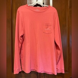 Men’s Vineyard Vines Coral Long Sleeve Tee